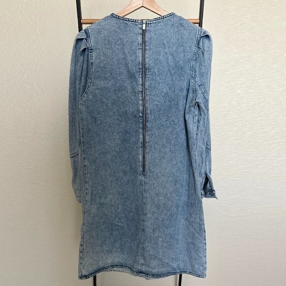 Zara Denim Dress Size XS - Picture 4 of 8